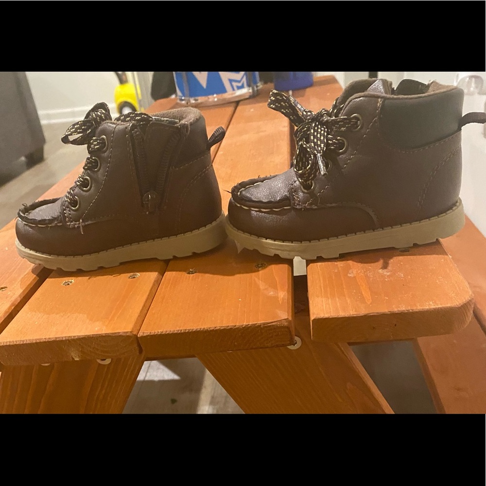 Carter's Lace Up Zipper Toddler Boots